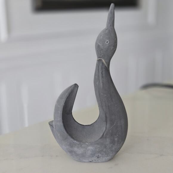 Minimalist Stone Art Bird Sculpture *Flaw #941 - Picture 4 of 5